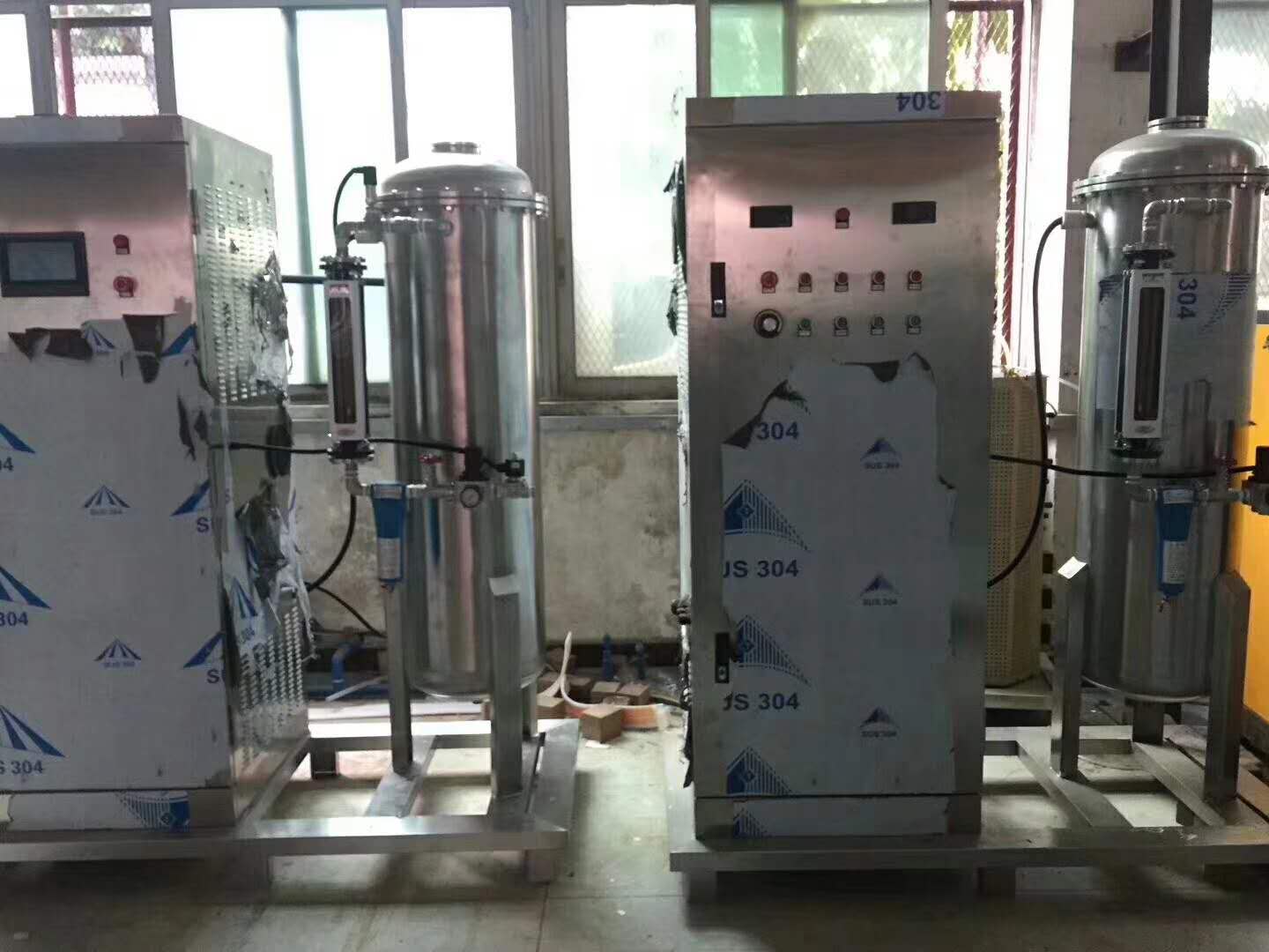 福建福州污水處理2臺(tái)公斤級臭氧發(fā)生器調(diào)試發(fā)貨